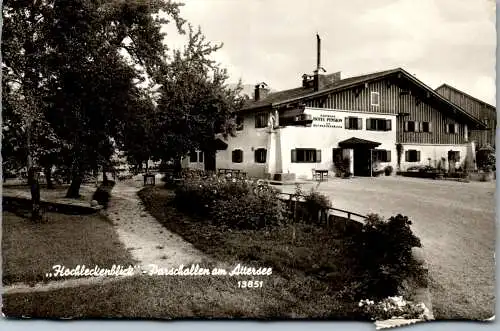 55764 - Oberösterreich - Nußdorf , Parschallen am Attersee , Gasthaus Pension Hochleckenblick - gelaufen 1965