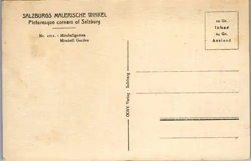 55775 - Salzburg - Salzburg , Mirabellgarten - nicht gelaufen