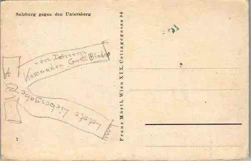 55779 - Salzburg - Salzburg , gegen den Untersberg - nicht gelaufen