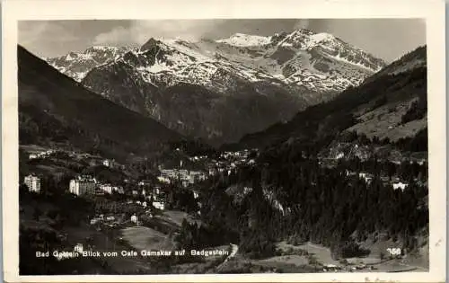 55817 - Salzburg - Bad Gastein , Blick vom Cafe Gamskar - gelaufen 1929