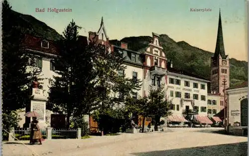 55821 - Salzburg - Bad Hofgastein , Kaiserplatz - gelaufen