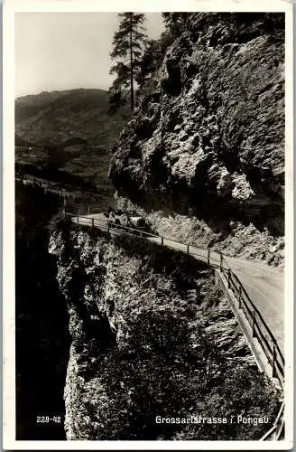 55846 - Salzburg - Großarl , Großarlstrasse im Pongau , Auto - gelaufen 1933