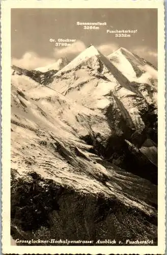 55853 - Salzburg - Großglockner , Ausblick v. Fuschertörl , Sonnenwelleck , Fuscherkarkopf - 1938