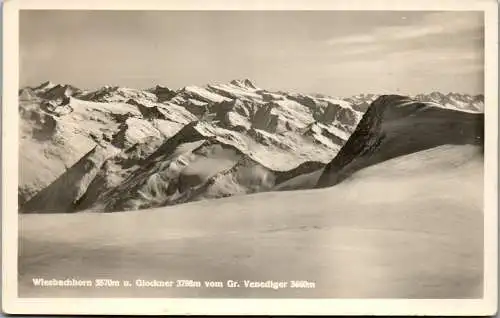 55872 - Salzburg - Wiesbachhorn , u. Glockner vom Gr. Venediger - nicht gelaufen