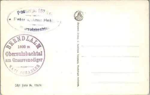 55872 - Salzburg - Wiesbachhorn , u. Glockner vom Gr. Venediger - nicht gelaufen