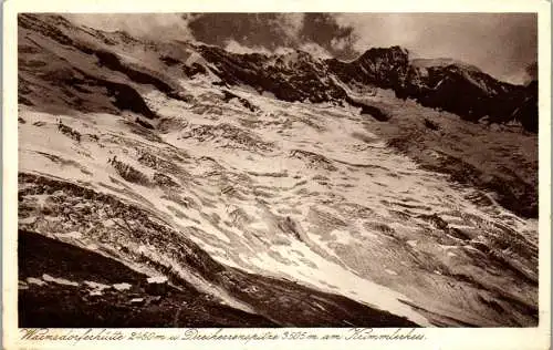 55877 - Salzburg - Krimml , Warnsdorfer Hütte , Dreiherrenspitze am Krimmler Kees - nicht gelaufen