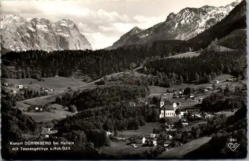 55890 - Salzburg - Dürrnberg , bei Hallein , Tennengebirge u. Hoher Göll - gelaufen 1957