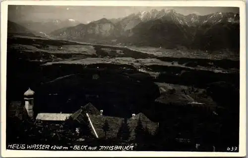 55908 - Tirol - Igls , Heiligwasser , Blick auf Innsbruck - gelaufen