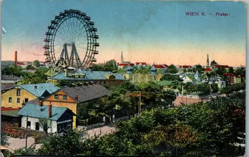 55912 - Wien - Wien II , Prater , Riesenrad - gelaufen 1917