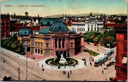 55918 - Wien - Wien , Deutsches Volkstheater - gelaufen 1916