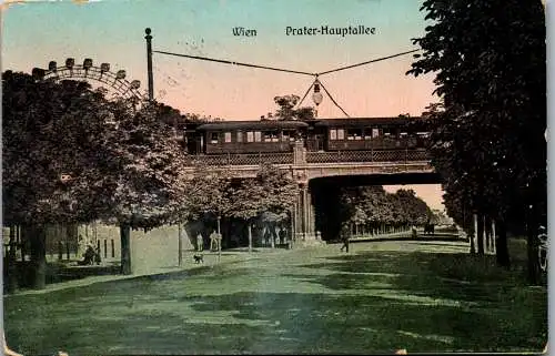 55925 - Wien - Wien , Prater Hauptallee - gelaufen 1911