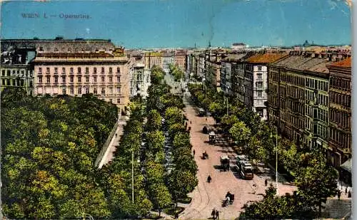 55927 - Wien - Wien I , Opernring - gelaufen 1916