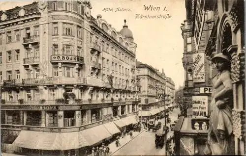 55933 - Wien - Wien I , Hotel Astoria , Kärntnerstraße - gelaufen 1914