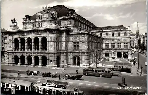 55959 - Wien - Wien , Staatsoper , Fiaker - gelaufen 1959