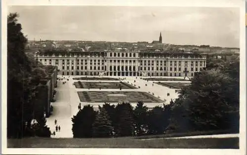 55971 - Wien - Schönbrunn , Wien XIII Schloss Schönbrunn mit Blick auf Wien - nicht gelaufen