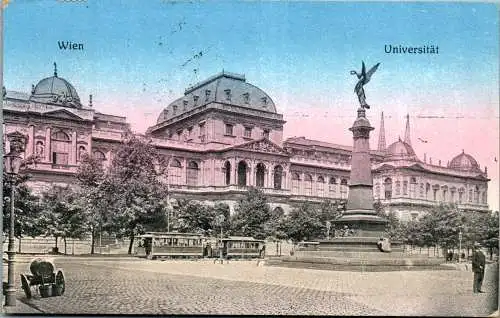 55977 - Wien - Wien , Universität - gelaufen 1917