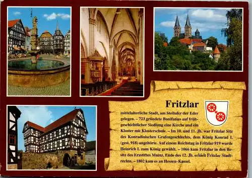 55988 - Deutschland - Fritzlar , Mehbildkarte - gelaufen 1979