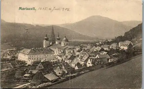 55998 - Steiermark - Mariazell , Panorama - gelaufen 1908