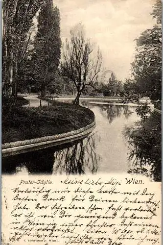 56000 - Wien - Wien , Prater Idylle - gelaufen 1902