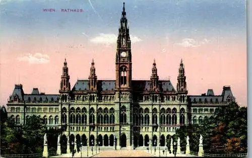 56005 - Wien - Rathaus , View - gelaufen 1918