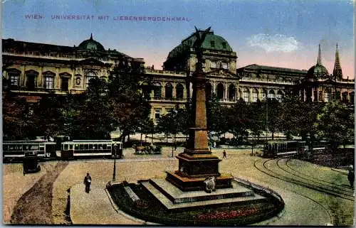 56012 - Wien - Wien , Universität mit Liebenbergdenkmal - gelaufen