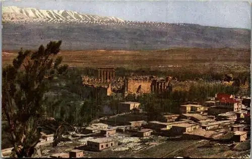 56028 - Libanon - Ville de Baalbek , Vue generale de l'Acropole - nicht gelaufen