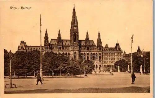 56029 - Wien - Wien , Rathaus - gelaufen 1912