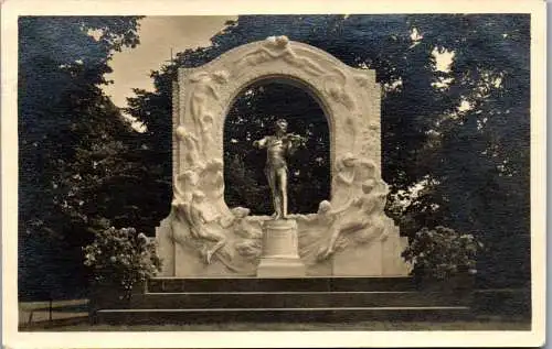 56034 - Wien - Wien I , Stadtpark , Johann Strauß Denkmal - gelaufen 1921