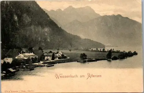 56042 - Oberösterreich - Weissenbach , am Attersee , Panorama - nicht gelaufen