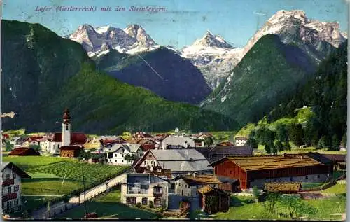 56086 - Salzburg - Lofer , mit den Steinbergen - gelaufen 1912