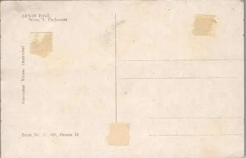 56103 - Wien - Wien I , Parlament , signiert Erwin Paul - nicht gelaufen