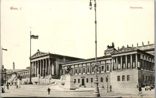 56105 - Wien - Wien I , Parlament - gelaufen 1913