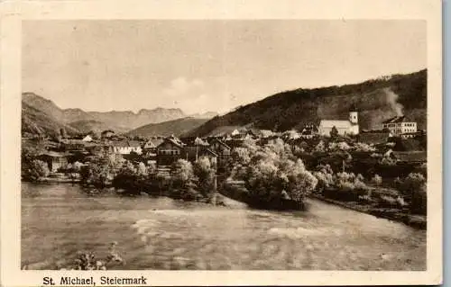 56113 - Steiermark - St. Michael , Panorama - gelaufen 1919