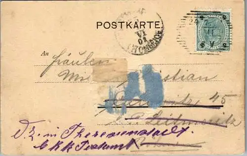 56125 - Oberösterreich - Bad Ischl , Panorama - gelaufen 1901