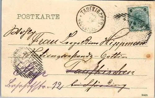 56129 - Oberösterreich - Braunau , Totalansicht - gelaufen 1903