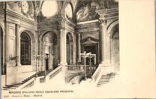 56130 - Spanien - Madrid , Palacio Real , Escalera Principal - nicht gelaufen