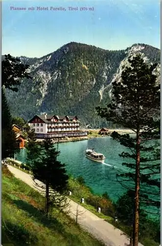 56134 - Tirol - Reutte , Plansee mit Hotel Forelle - nicht gelaufen