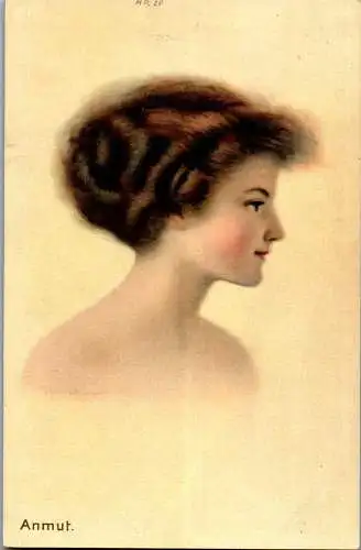 56140 - Künstlerkarte - Anmut , n. signiert - nicht gelaufen 1920