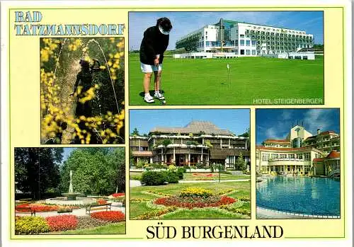 56152 - Burgenland - Bad Tatzmannsdorf , Hotel Steigenberger , Mehrbildkarte - gelaufen