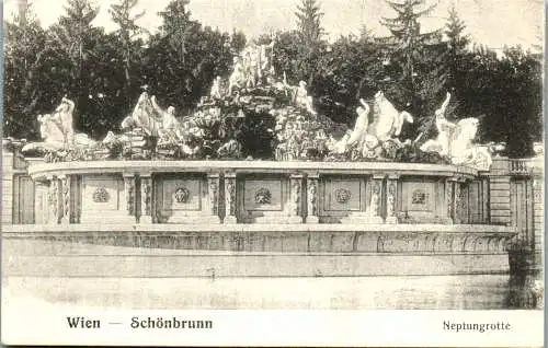 56167 - Wien - Schönbrunn , Neptungrotte - nicht gelaufen