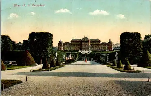 56171 - Wien - Wien , K. K. Belvedere - gelaufen 1900