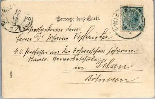 56173 - Wien - Schönbrunn , Lustschloss , Frontseite , Wien XIII - gelaufen 1903