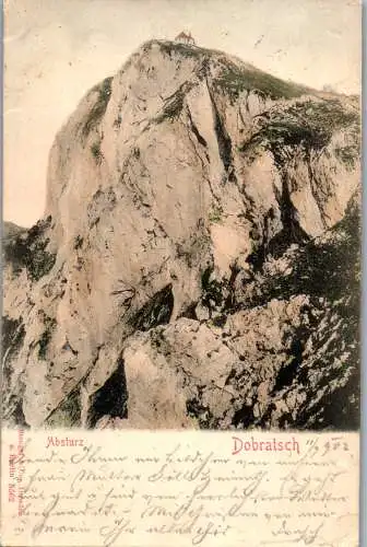 56179 - Kärnten - Villach , Dobratsch , Absturz - gelaufen 1902