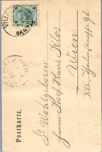 56179 - Kärnten - Villach , Dobratsch , Absturz - gelaufen 1902