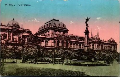 56183 - Wien - Wien I , Universität - gelaufen 1912