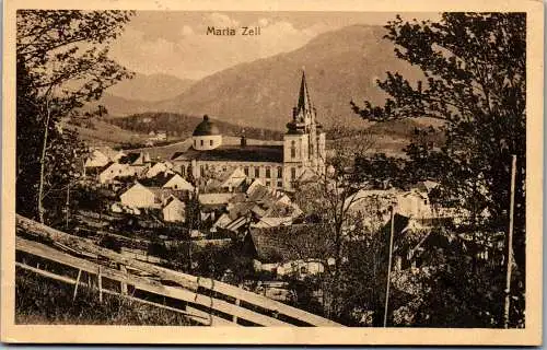 56185 - Steiermark - Mariazell , Panorama - gelaufen 1920