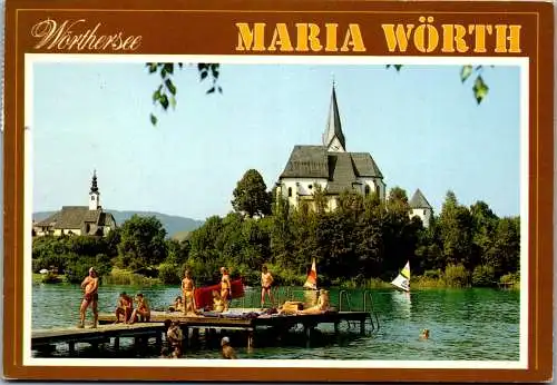 56203 - Kärnten - Maria Wörth , Wörthersee , Steg  - gelaufen 1999