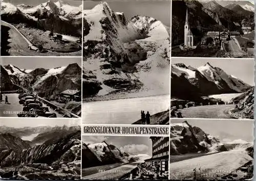 56207 - Kärnten - Großglockner , Hochalpenstrasse , Kehre 11 , Freiwandeck , Fuschertörl , Edelweißspitze