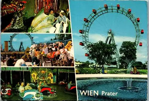 56215 - Wien - Wien , Prater , Mehrbildkarte - gelaufen 1966