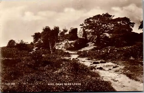 56241 - Großbritannien - Leeds , Adel Crag near Leeds - gelaufen 1935